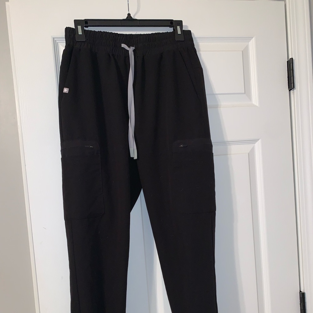 Black FIGS Scrub Pants